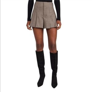 ALICE+OLIVIA SCARLET PLEATED FLUTTER SHORTS 10